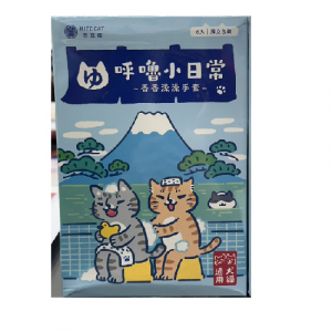 吉豆貓HITOCAT 呼嚕小日常-香香澡澡手套 6入