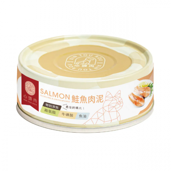 心頭肉 主食罐-鮭魚肉泥 80g