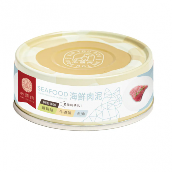 心頭肉 主食罐-海鮮肉泥 80g