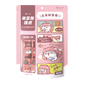 貓有話說 玻尿酸護膚 主食鮮肉泥-烏骨雞＋雞 16g＊4入
