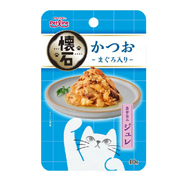 PETLINE 金懷石海鮮貓餐包 KSR-2（鰹＋鮪） 40g