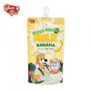韓國 Super paw 0％乳糖犬貓專用牛奶-香蕉口味 150ml