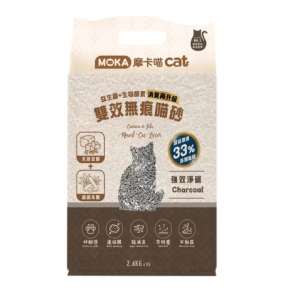 摩卡喵 雙效無痕喵砂-強效淨碳 2.6kg